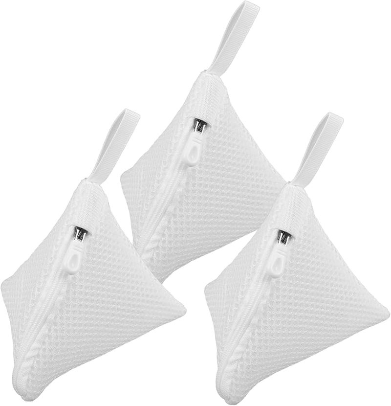 Zerodeko 3 قطع أكياس غسيل شبكية مثلثة بسحاب تمنع التشابك وتحمي الملابس - Image 1